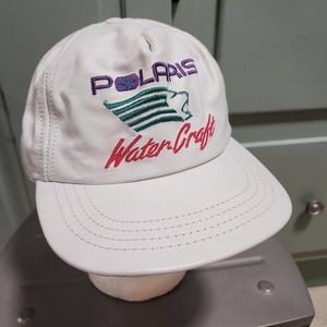 VTG Polaris WaterCraft‎ Water Craft Leather Adjustable Strapback Hat Cap
